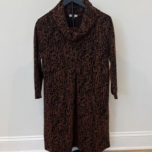 Tyler Boe Brown and Black Patterned Dress